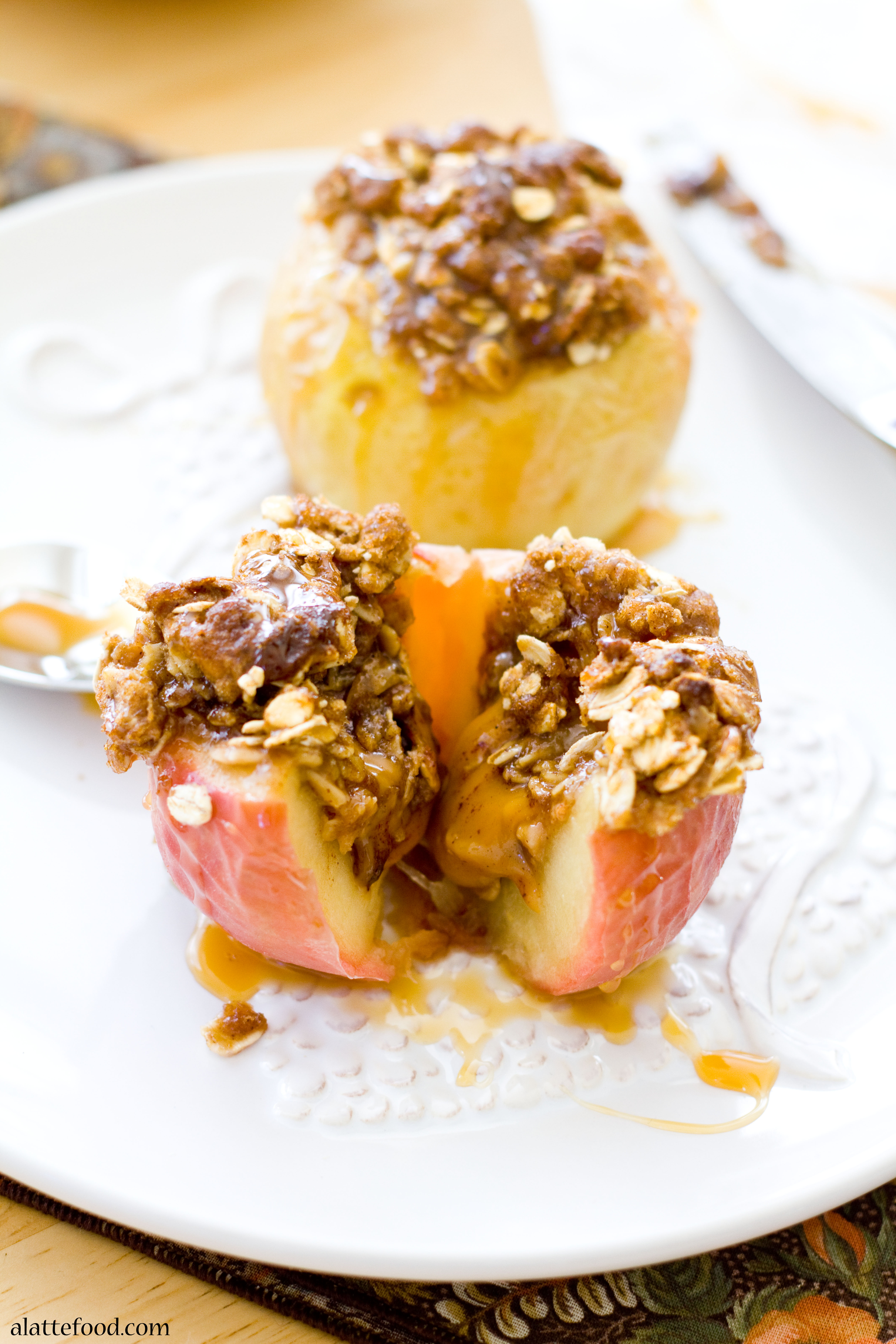 Caramel Stuffed Baked Apples