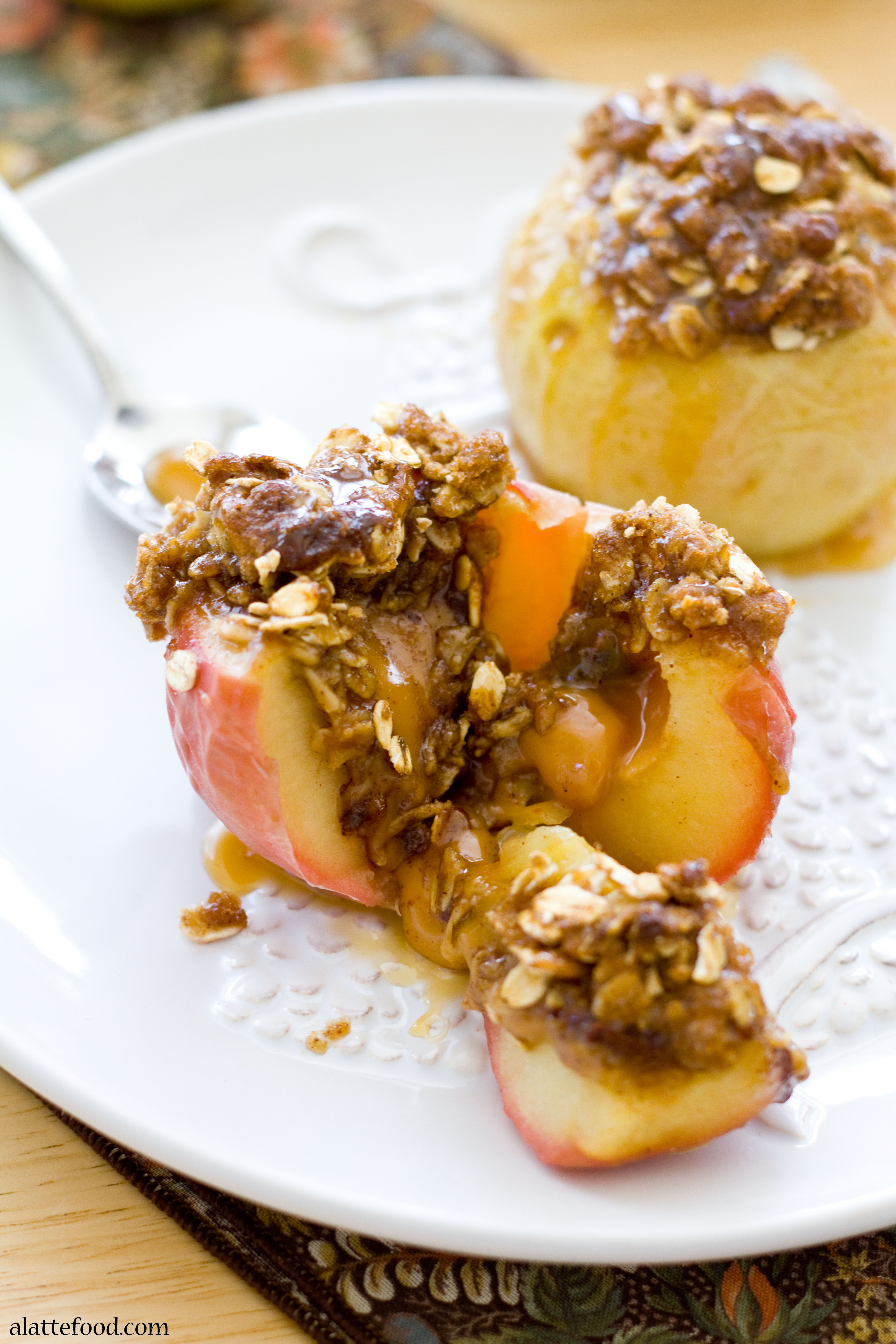 Caramel Stuffed Baked Apples