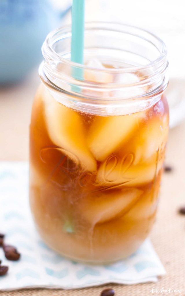 Homemade Iced Coffee A Latte Food