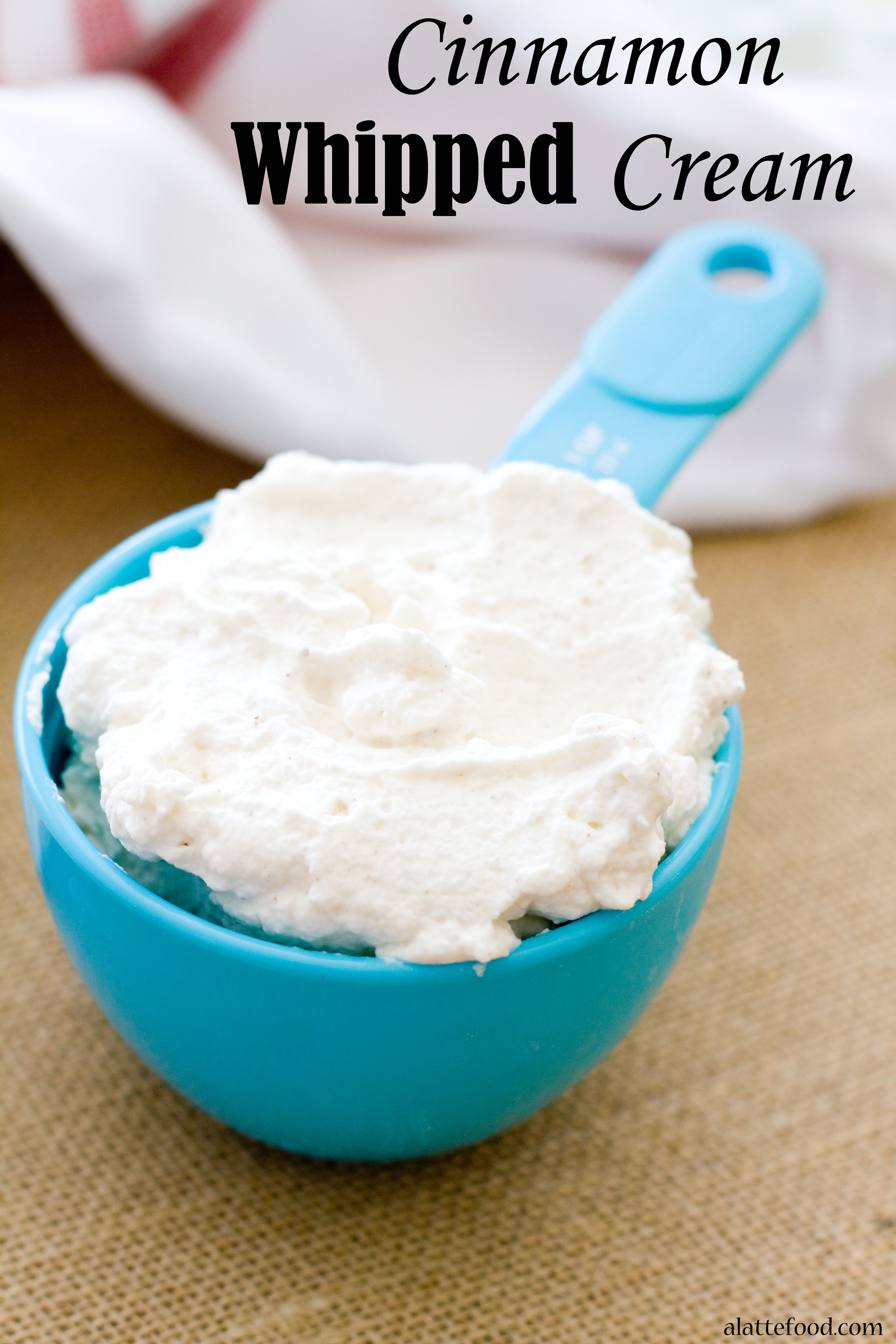 Cinnamon Whipped Cream A Latte Food