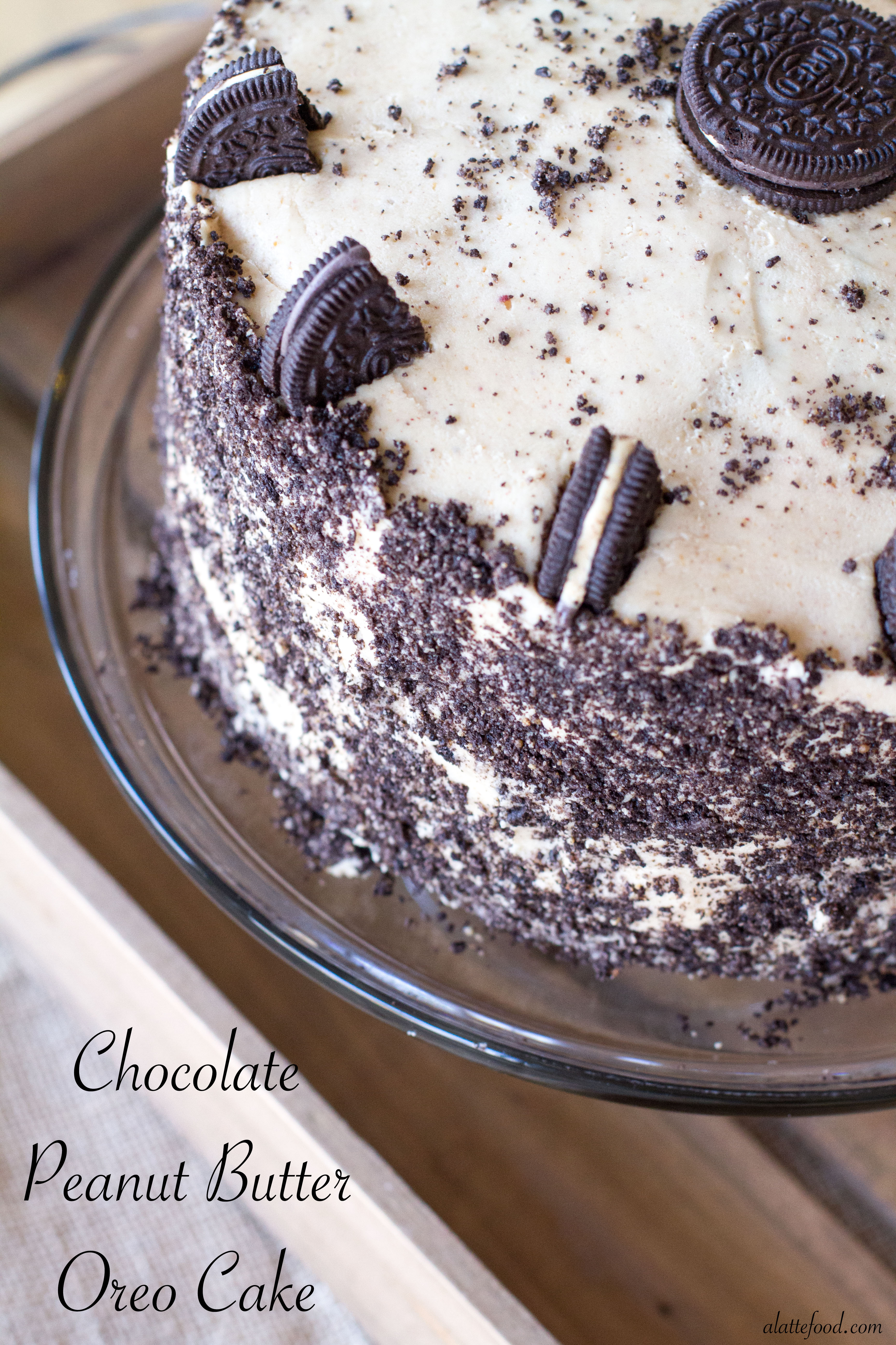 CHOCOLATE PEANUT BUTTER OREO CAKE