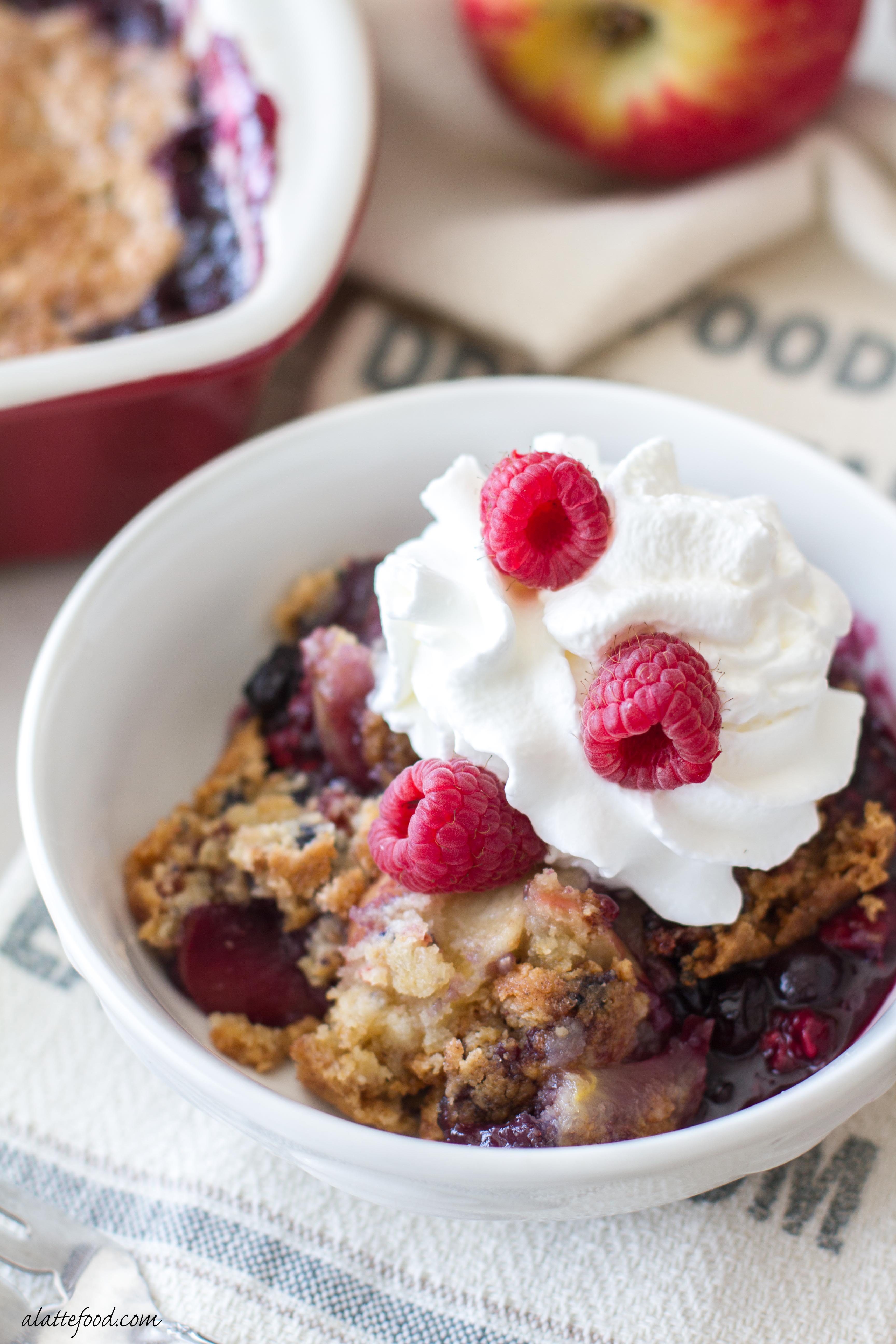 Apple Berry Cobbler A Latte Food