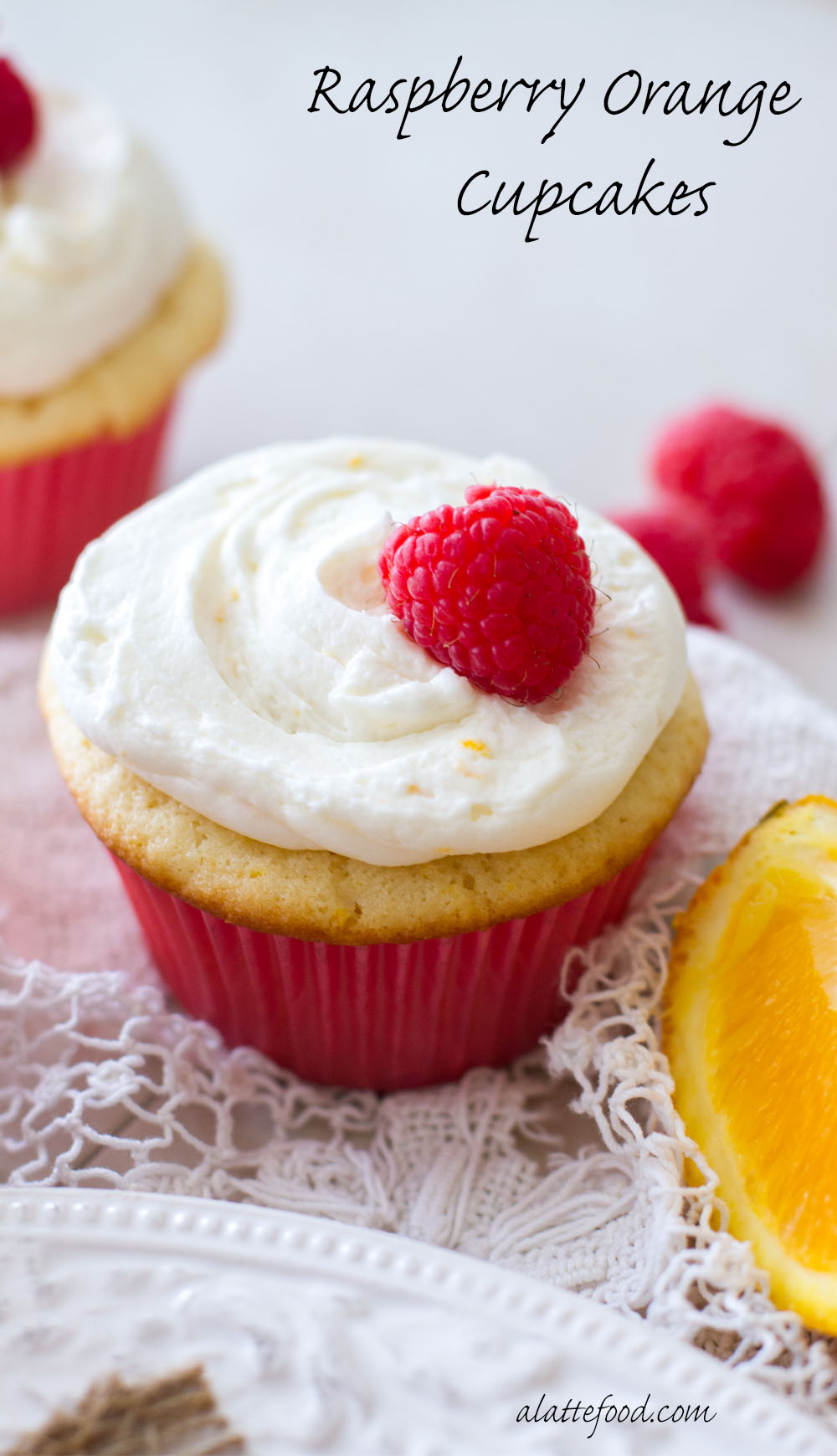 RASPBERRY ORANGE CUPCAKES