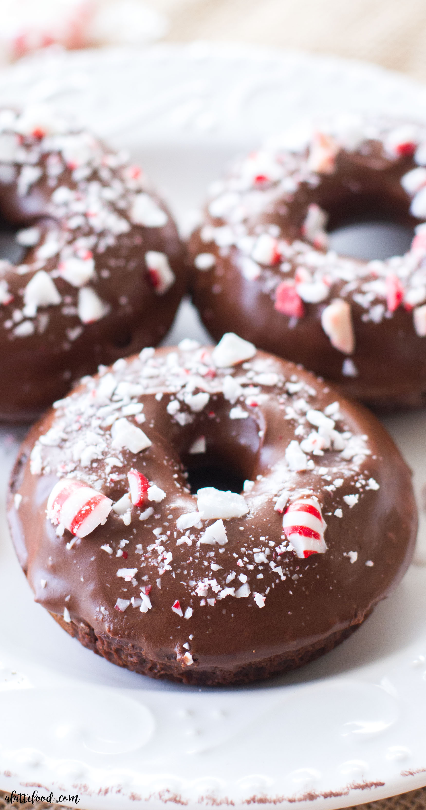 BAKED PEPPERMINT MOCHA DONUTS