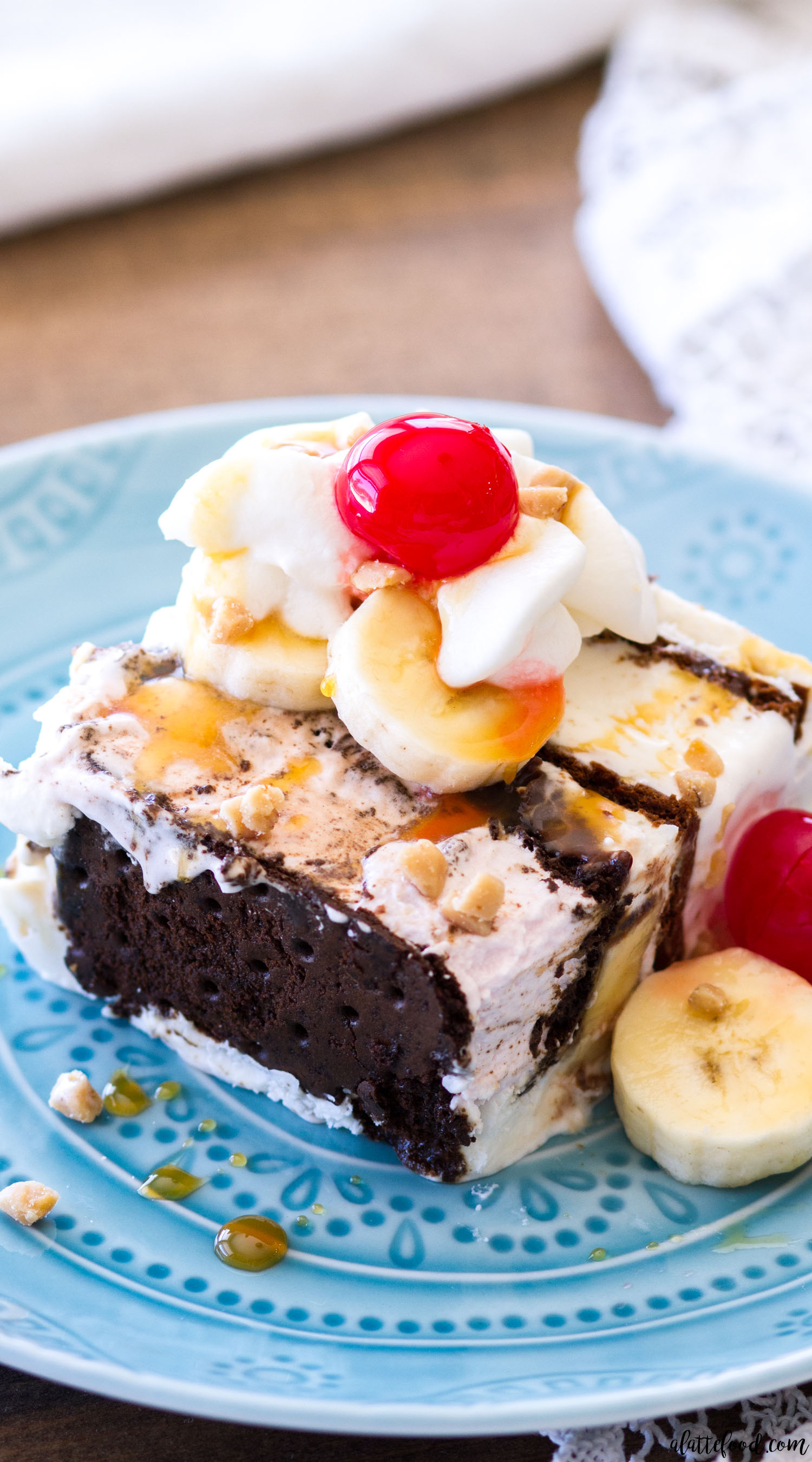 Banana Split Ice Cream Sandwich Cake A Latte Food