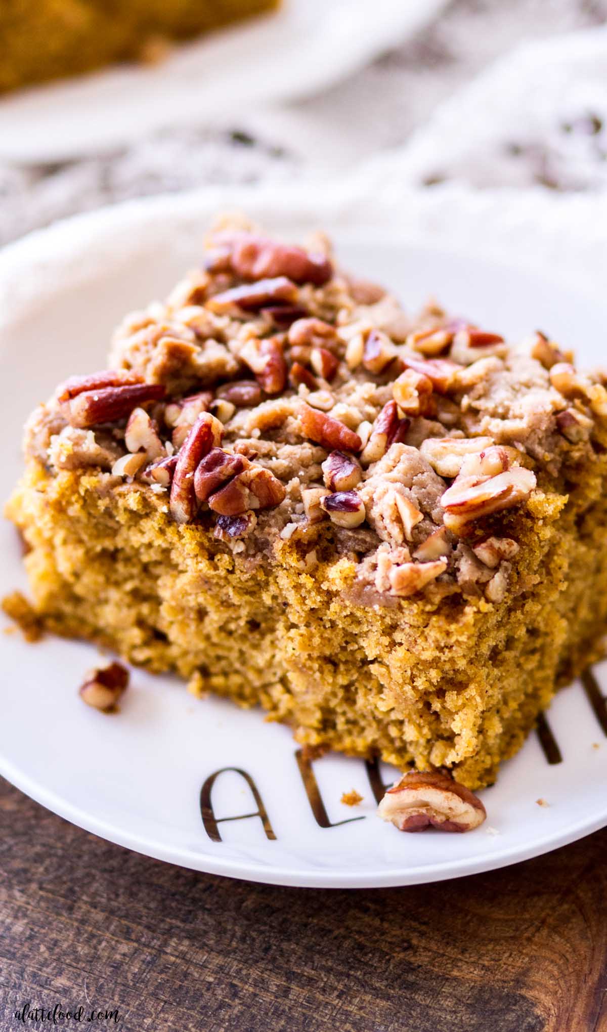 Pumpkin Coffee Cake with Streusel Topping | Mom On Timeout