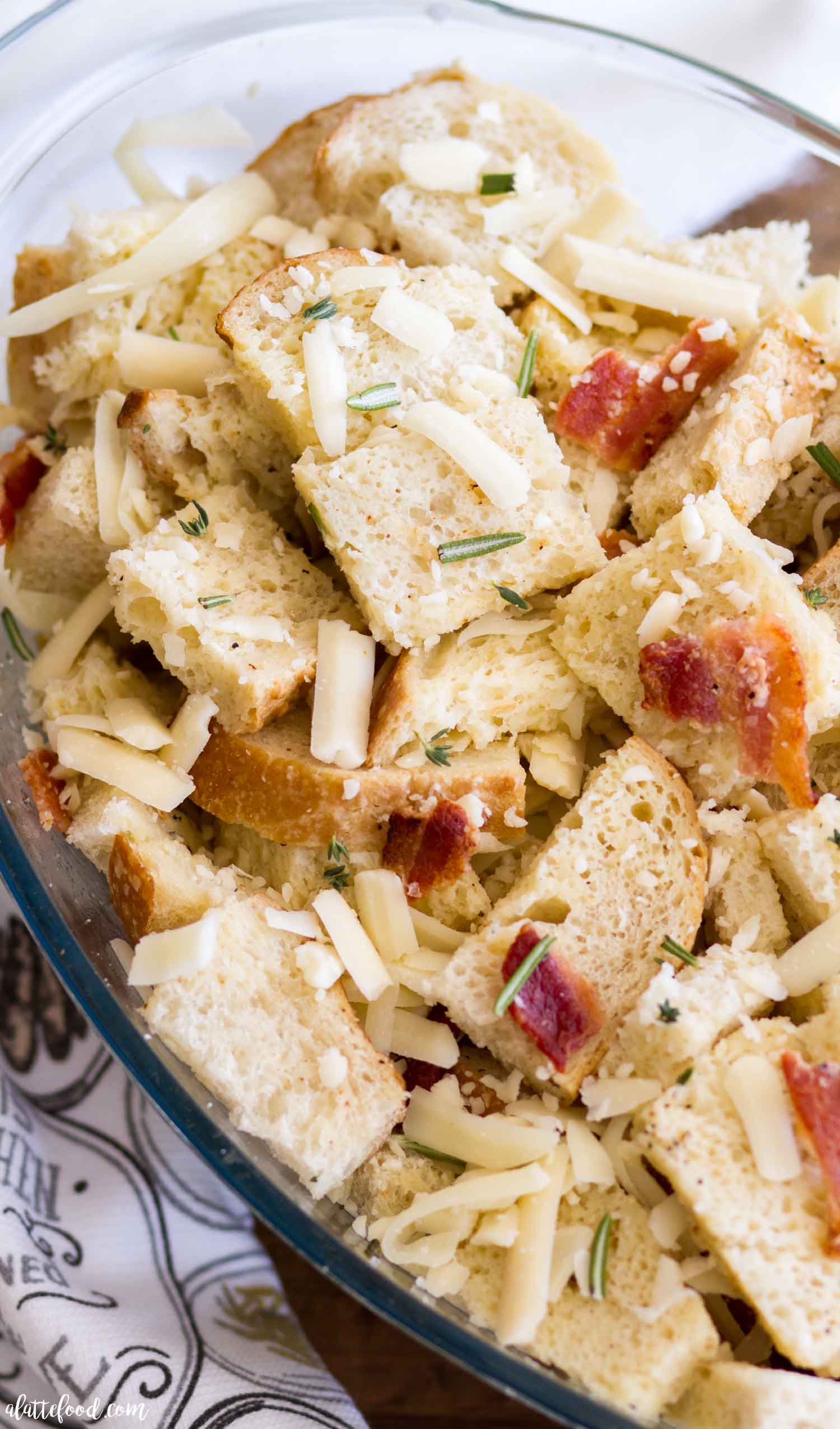 HERB BACON AND EGG STRATA