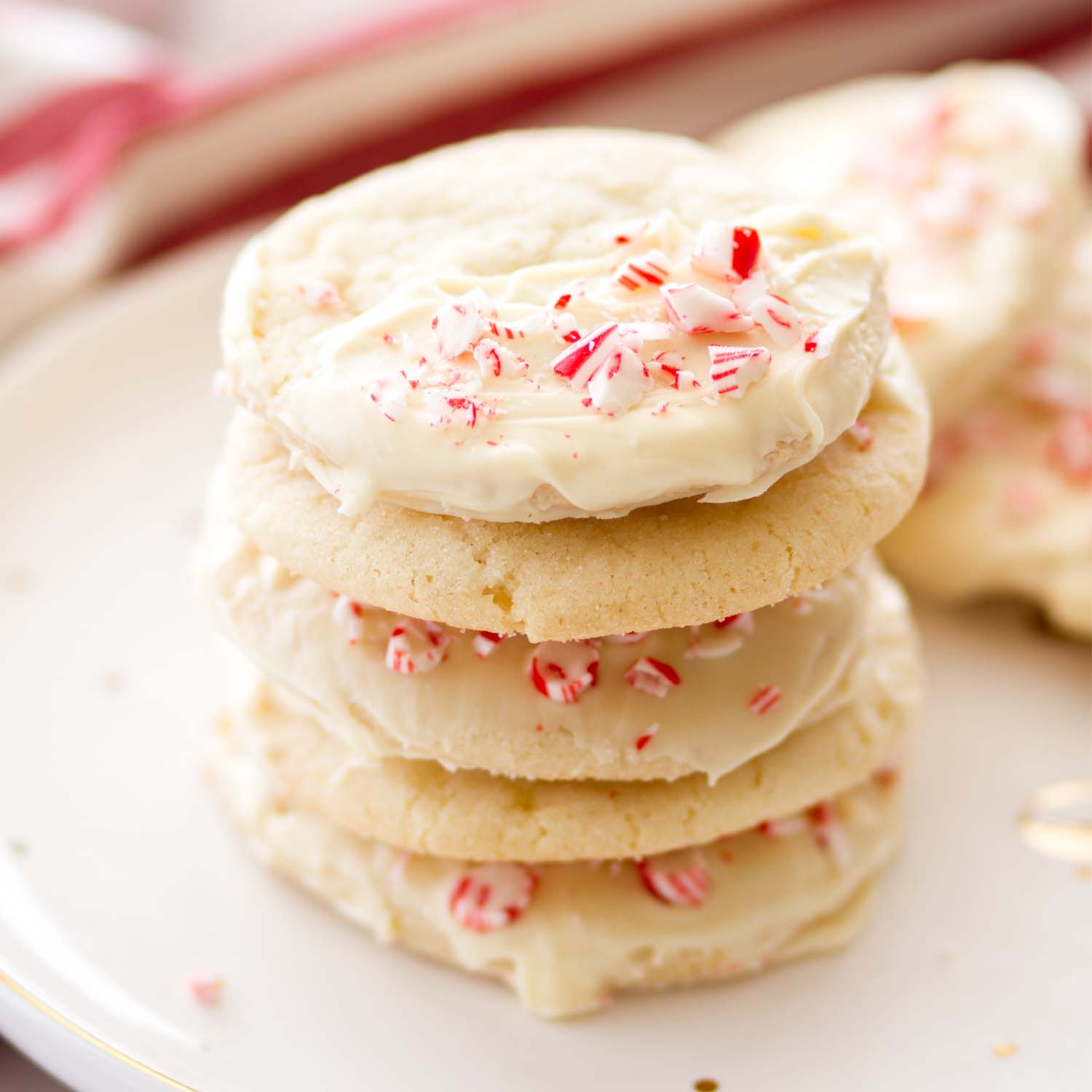 White Chocolate Peppermint Sugar Cookies - A Latte Food