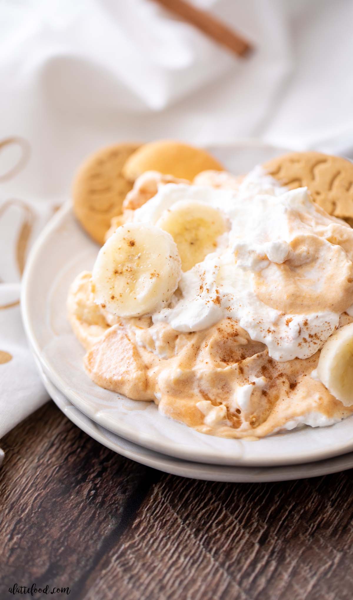 Pumpkin Banana Pudding with Gingersnaps - A Latte Food